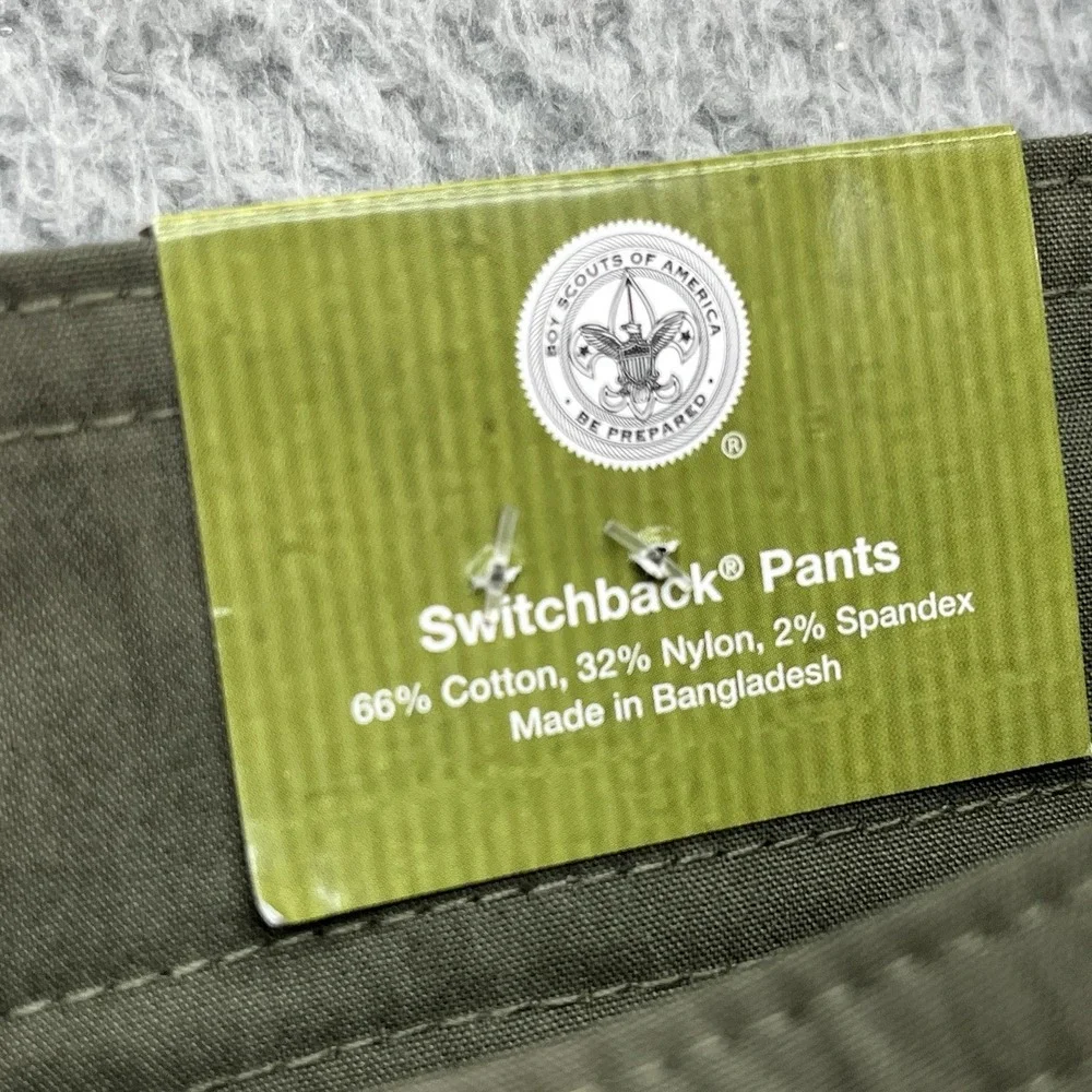 Boy Scouts of America Pants Mens 34 Uniform Switchback Convertible Unhemmed NEW